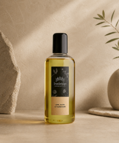 Lime, Basil & Mandarin 250ml reed diffuser refill with fresh citrus and basil fragrance