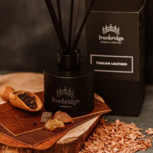 Tuscan Leather Luxury Reed Diffuser
