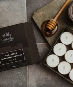 Dark Honey & Tobacco Luxury Tea Lights
