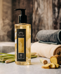 Lemongrass & Ginger 250ml liquid hand wash pump bottle with fresh, zesty citrus and warming ginger fragrance