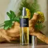 Lime, Basil & Mandarin 100ml room mist in glass bottle with uplifting citrus fragrance