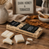Dark Honey & Tobacco wax melt snap bar with warm smoky honey and tobacco fragrance, handmade by Ironbridge Candle Company