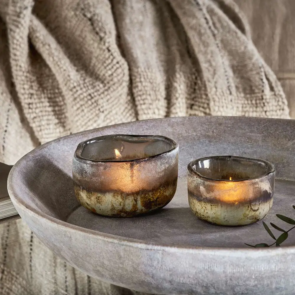 Janka Glass Tealights - Set of 2