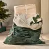 Karru Cotton Velvet Sack - Forest Green