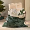 Karru Cotton Velvet Sack - Forest Green