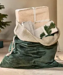 Karru Cotton Velvet Sack - Forest Green