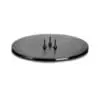 Candle Plate - Matt Black - Small