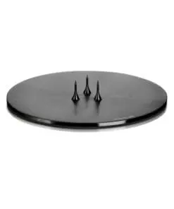 Candle Plate - Matt Black - Small