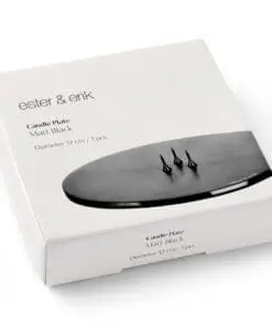Candle Plate - Matt Black - Small