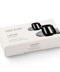 Candle Holder - Matt Black - Medium