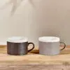 Faiz Mug - Charcoal & Grey (Set of 2)