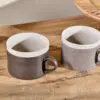 Faiz Mug - Charcoal & Grey (Set of 2)