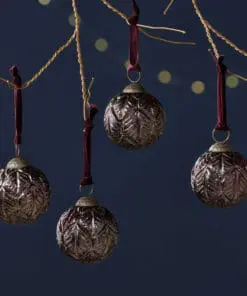 Patta Baubles - Burgundy - (Set of 4)