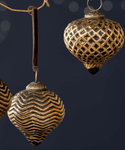 Varu Baubles - Black & Gold - (Set of 4)