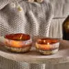 Janka Glass Tealights - (Set of 2)