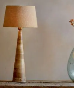 Chameli Mango Wood Table Lamp - Naural
