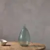 Virya Recycled Glass Vase - Pale Blue