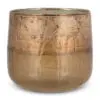 Konara Glass Tealight Holder - Copper Smoke - Large