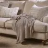 Nahan Moss Stitch Cotton Throw - Stone