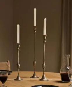 Chaipat Candlestick - Antique Brass