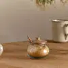 Kali Round Storage Jar - Natural & Clear