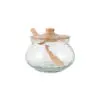 Kali Round Storage Jar - Natural & Clear