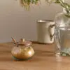 Kali Round Storage Jar - Natural & Clear
