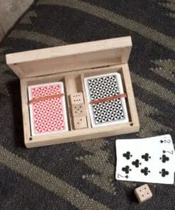 Mango Wood Card & Dice Set