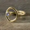 Mari Labradorite Ring - Gold