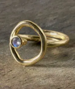Mari Labradorite Ring - Gold