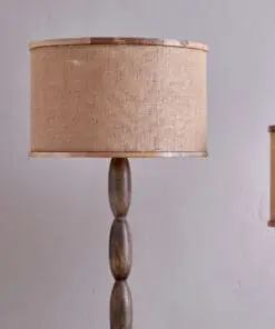 Darat Mango Wood and Jute Lampshade