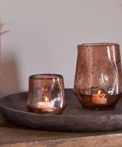 Linora Recycled Glass Tealight Holder