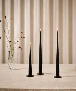 ester & erik Taper Candles - Velvet Black