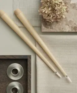 Alternative view of LED Taper Candles - Pale Ginger (40cm)