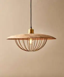 Chakai Wood & Metal Pendant - Large