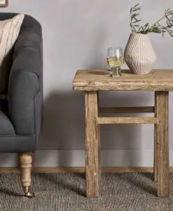 Ibo Reclaimed Wood Side Table - Natural