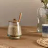 Kali Tall Storage Jar - Natural & Clear