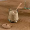 Kali Tall Storage Jar - Natural & Clear