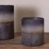 Etti Tealight Holder (Navy and Smoke)