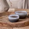 Janka Tealight Holders Smoked-Charcoal Set of 2
