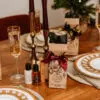 Black Orchid Luxury Christmas Cracker Table Setting