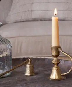 Prema Candle Holder - Antique Brass
