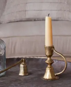 Prema Candle Holder - Antique Brass