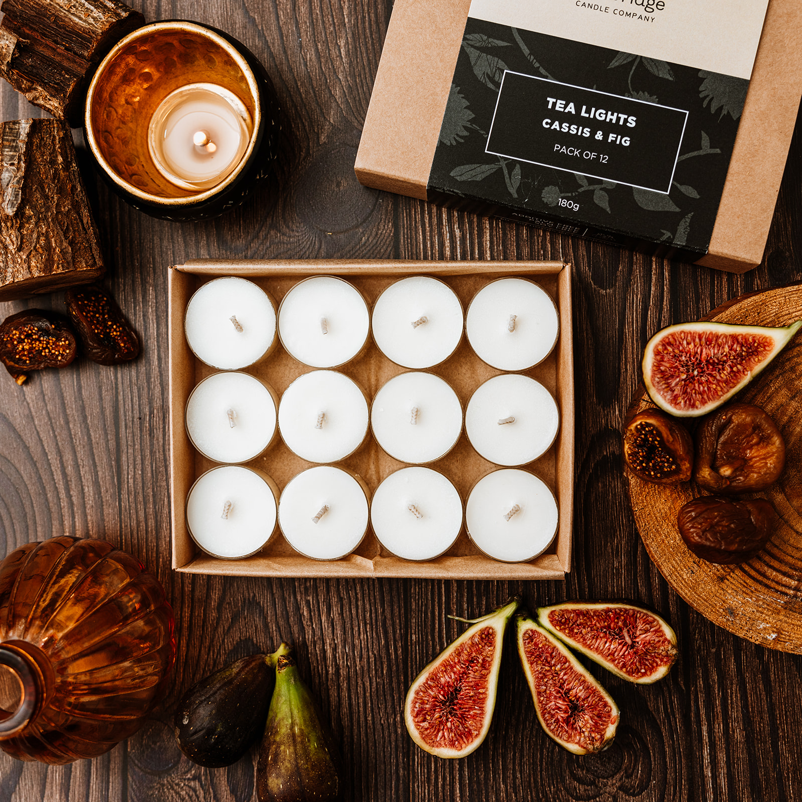 Cassis & Fig Tealights (Pack of 12)