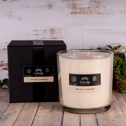 Lime, Basil and Mandarin Tall 3-Wick Candle