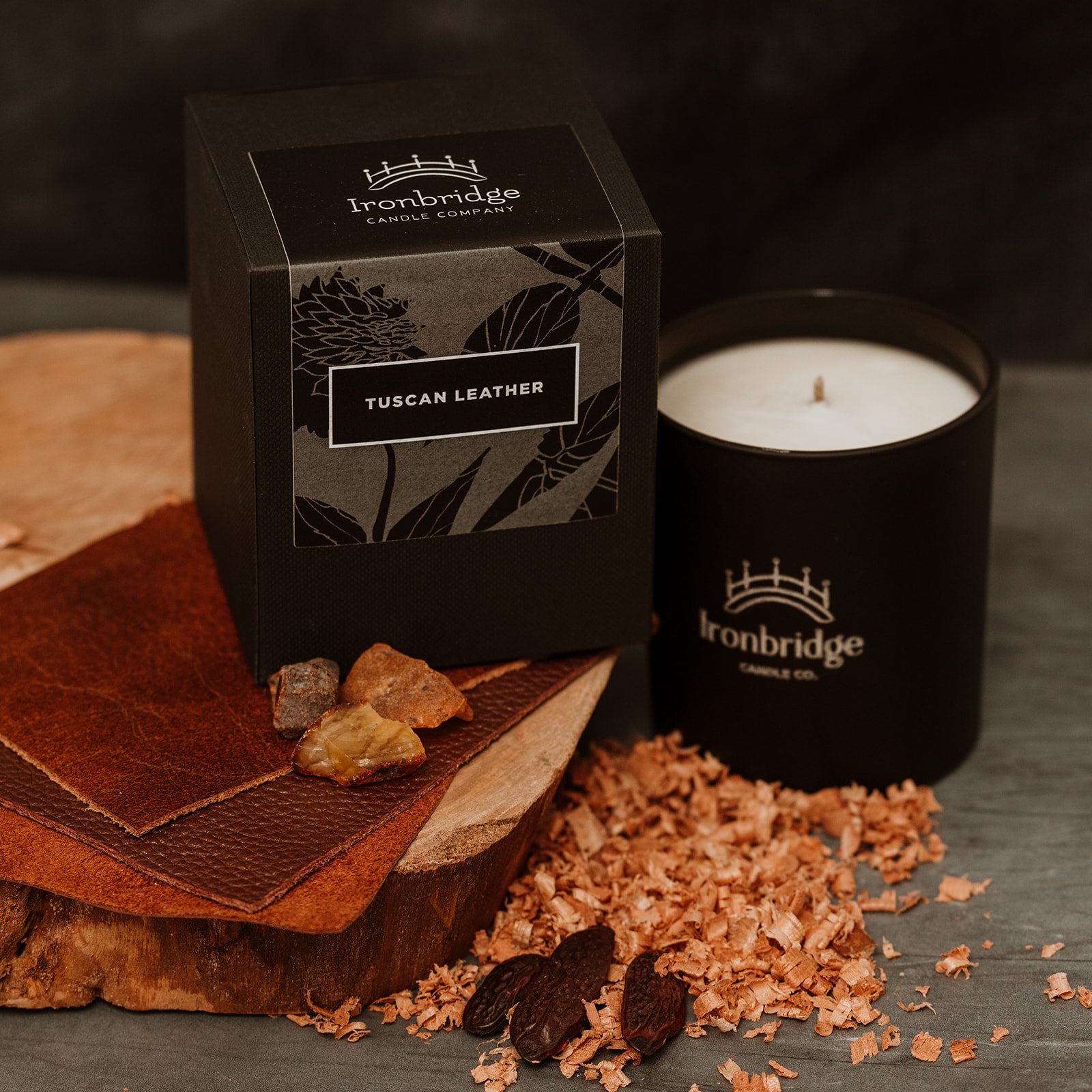 Tuscan Leather Luxury Candle