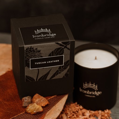 Tuscan Leather Luxury Candle