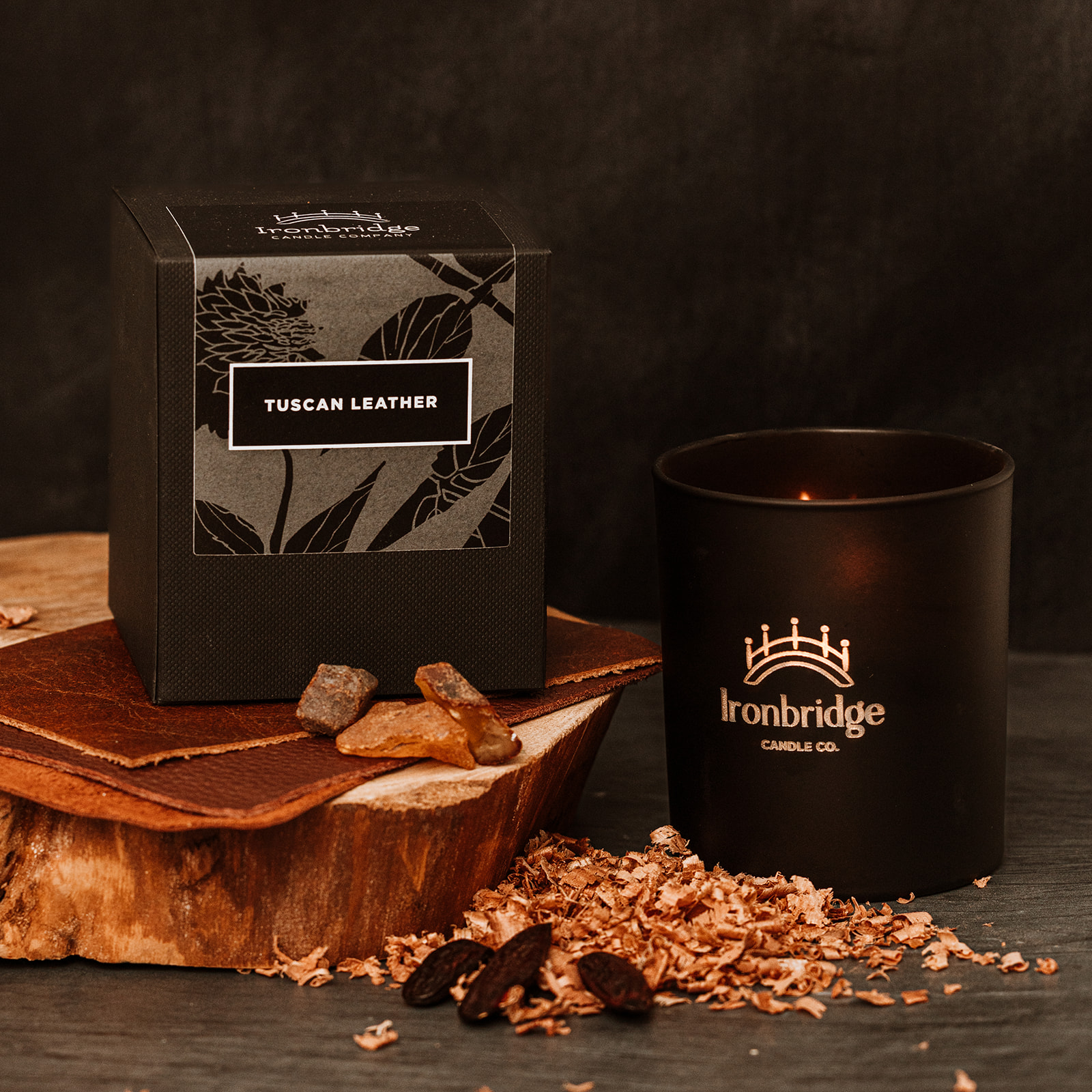 Tuscan Leather Luxury Candle