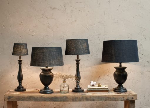 Dia Jute Lampshade - Ink