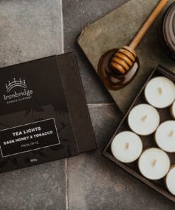 Dark Honey & Tobacco Luxury Tea Lights